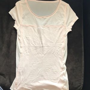 Mesh T-Shirt- Soft Pink Size Medium